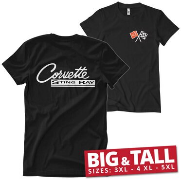 Läs mer om Corvette C2 Stingray Big & Tall T-Shirt, T-Shirt