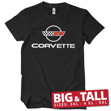 Läs mer om Corvette C4 Logo Big & Tall T-Shirt, T-Shirt