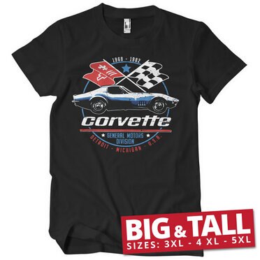 Läs mer om Corvette C3 GM Division Big & Tall T-Shirt, T-Shirt