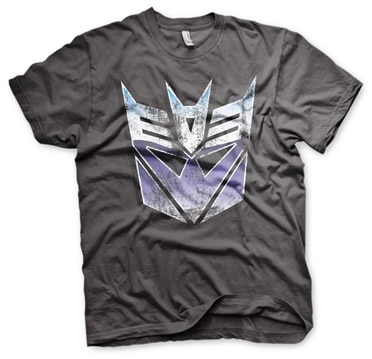 Distressed Decepticon Shield T-Shirt, Basic Tee