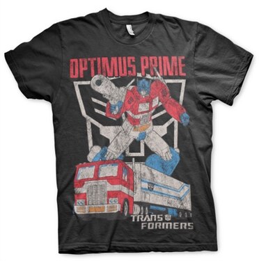 Optimus Prime Distressed T-Shirt, Basic Tee