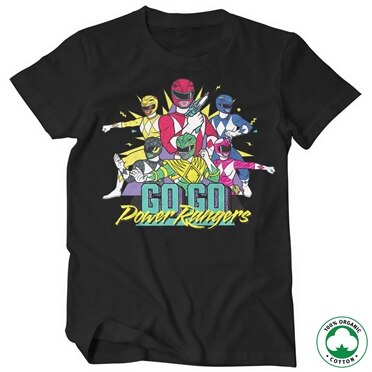 Go-Go Power Rangers Organic T-Shirt, 100% Organic T-Shirt