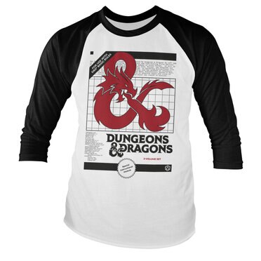 Läs mer om Dungeons & Dragons - 3 Volume Set Baseball Long Sleeve Tee, Long Sleeve T-Shirt
