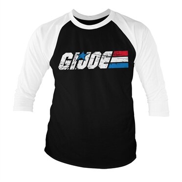 G.I. Joe Distressed Logo Baseball 3/4 Sleeve Tee, Baseball 3/4 Sleeve Tee