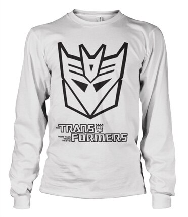 Transformers Decepticon Logo Long Sleeve Tee, Long Sleeve T-Shirt