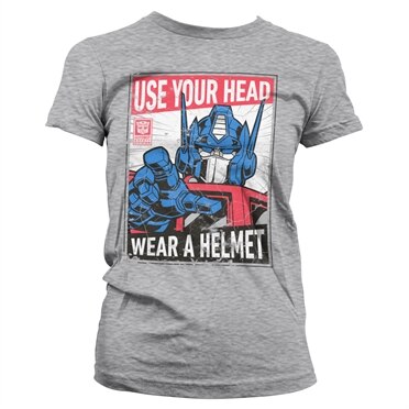 Transformers - Wear A Helmet Girly Tee, Girly Tee