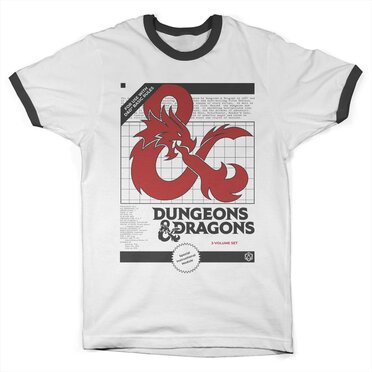 Läs mer om Dungeons & Dragons - 3 Volume Set Ringer Tee, T-Shirt