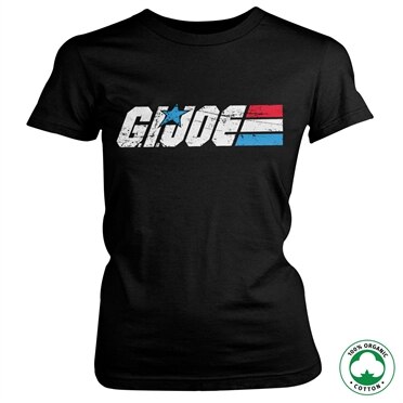 G.I. Joe Distressed Logo Organic Girly T-Shirt, 100% Organic Girly T-Shirt