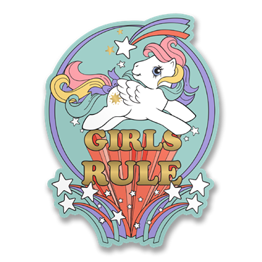 Läs mer om MLP Girls Rule Sticker, Accessories