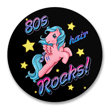 Läs mer om 80s Hair Rocks Sticker, Accessories