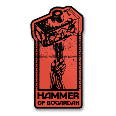 Läs mer om Hammer Of Bogardan Sticker, Accessories