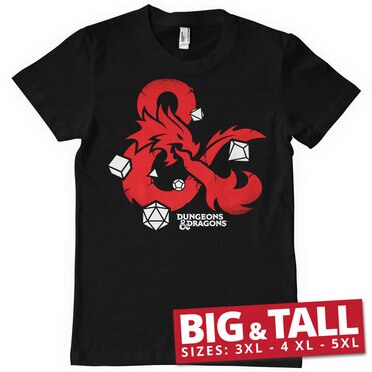 Läs mer om D&D - Dices Big & Tall T-Shirt, T-Shirt