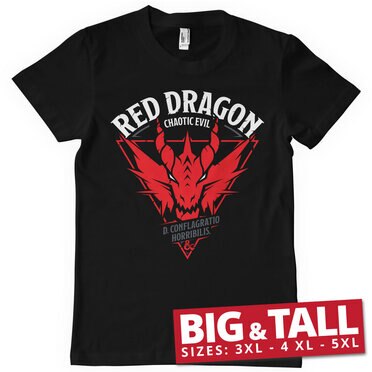 Läs mer om Red Dragon - Chaotic Evil Big & Tall T-Shirt, T-Shirt