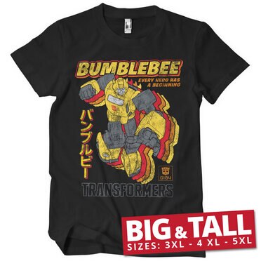 Läs mer om Bumblebee - Every Hero Has A Beginning Big & Tall T-Shirt, T-Shirt