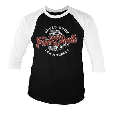 Läs mer om Fuel Devils Speed Shop Baseball 3/4 Sleeve Tee, Long Sleeve T-Shirt