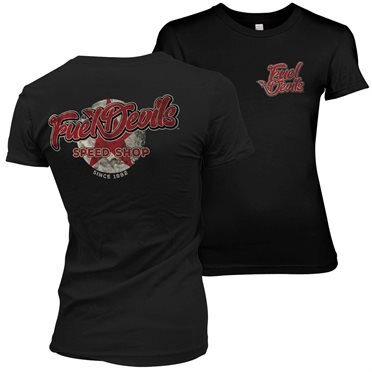 Läs mer om Fuel Devils Rust Logo Girly Tee, T-Shirt