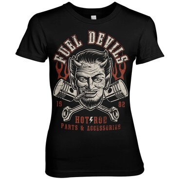 Läs mer om Fuel Devils Satans Pistons Girly Tee, T-Shirt
