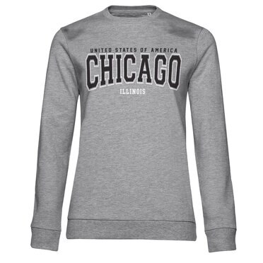 Läs mer om Chicago - Illinois Girly Sweatshirt, Sweatshirt
