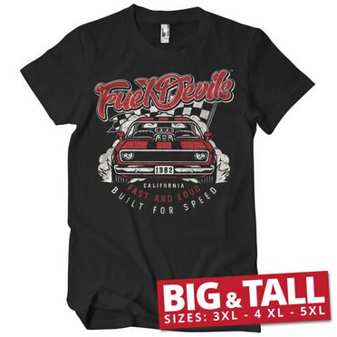 Läs mer om Fuel Devils Fast And Loud Big & Tall T-Shirt, T-Shirt