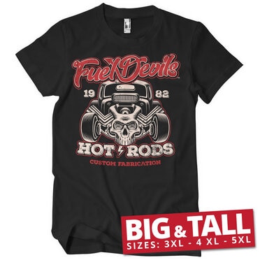 Läs mer om Fuel Devils Hot Rod Fabrication Big & Tall T-Shirt, T-Shirt