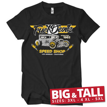 Läs mer om Fuel Devils - LA Speed Shop Big & Tall T-Shirt, T-Shirt