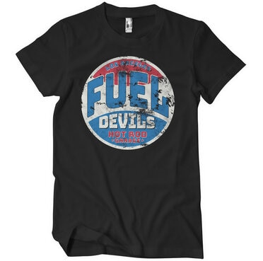 Läs mer om Fuel Devils Hot Rod Garage Patch T-Shirt, T-Shirt