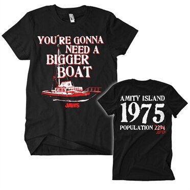 Läs mer om Jaws - Bigger Boat T-Shirt, T-Shirt
