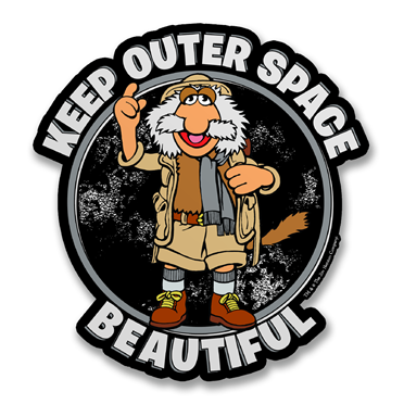 Läs mer om Keep Outer Space Beautiful Sticker, Accessories