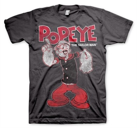 Läs mer om Popeye Distressed Sailor Man T-Shirt, T-Shirt