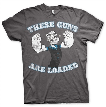 Läs mer om Popeye - These Guns Are Loaded T-Shirt, T-Shirt