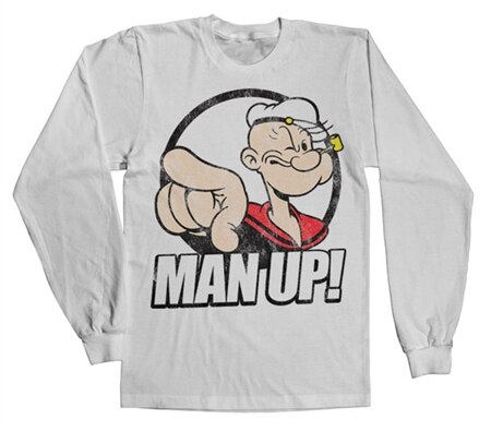 Läs mer om Popeye - Man Up! Long Sleeve Tee, Long Sleeve T-Shirt