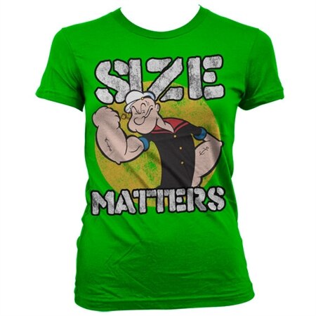 Läs mer om Popeye - Size Matters Girly T-Shirt, T-Shirt