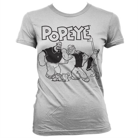 Läs mer om Popeye Group Girly T-Shirt, T-Shirt