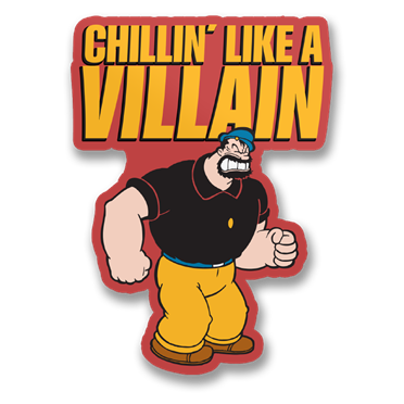 Läs mer om Chillin Like Villain Sticker, Accessories