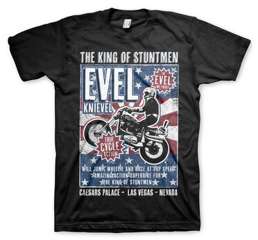 Läs mer om Evel Knievel Poster T-Shirt, T-Shirt