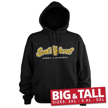 Läs mer om Evel Knievel Logo Big & Tall Hoodie, Hoodie