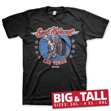 Läs mer om Evel Knievel In Las Vegas Big & Tall T-Shirt, T-Shirt