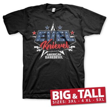Läs mer om Evel Knievel - American Daredevil Big & Tall T-Shirt, T-Shirt