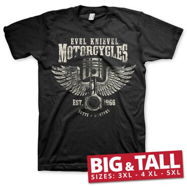 Läs mer om Evel Knievel Motorcycles Big & Tall T-Shirt, T-Shirt