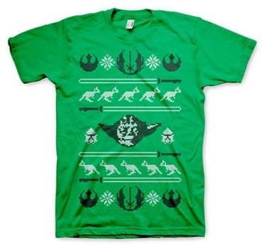 Star Wars Yodas X-Mas Knit T-Shirt, Basic Tee