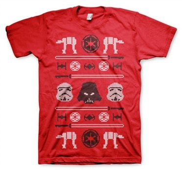 Star Wars AT-AT X-Mas Knit T-Shirt, Basic Tee