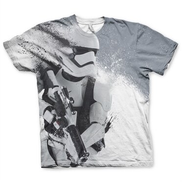 Star Wars - Trooper Allover T-Shirt, Modern Fit Polyester Tee