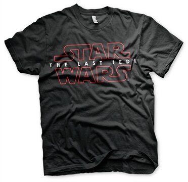 Star Wars - The Last Jedi Logo Black T-Shirt, Basic Tee