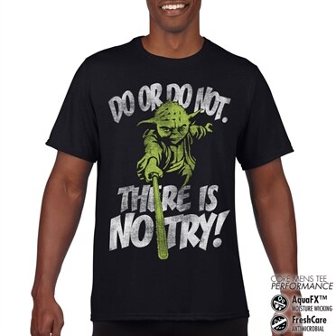 There Is No Try - Yoda Performance Mens Tee, CORE PERFORMANCE MENS TEE