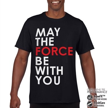 Star Wars - May The Force Be With You Performance Men Tee, CORE PERFORMANCE MENS TEE