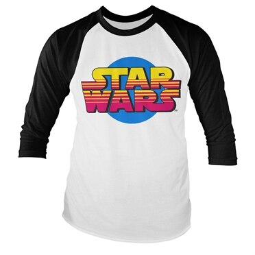 Star Wars Retro Logo Base Ball Long Sleeve Tee, Base Ball Long Sleeve T-Shirt