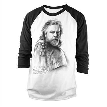 The Last Jedi - Luke Skywalker Baseball LS T-Shirt, Baseball Long Sleeve Tee