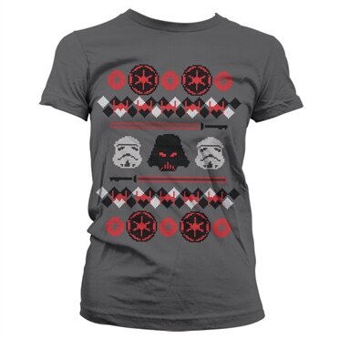 Star Wars Imperials X-Mas Knit Girly T-Shirt, Girly Tee