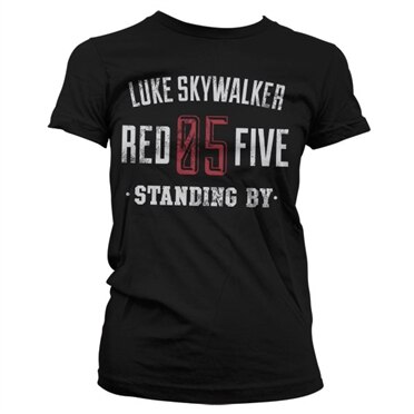 Red 5 Standing By Girly T-Shirt, Girly Tee