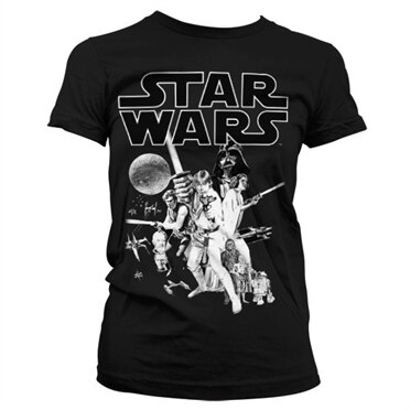 Star Wars Classic Poster Girly Tee, Girly T-Shirt